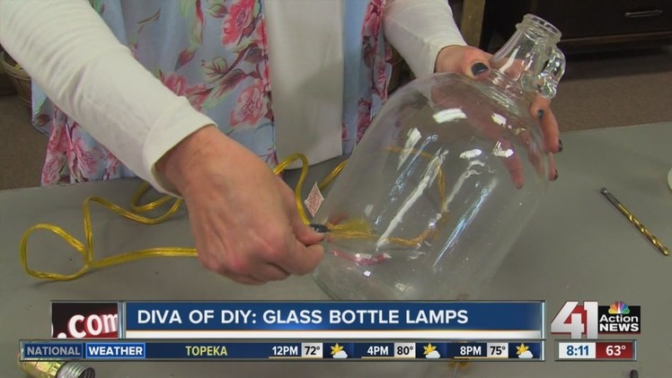 Diva of DIY: Glass bottle lamps