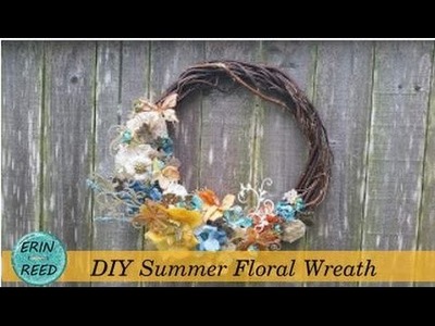 DIY Floral Summer Wreath