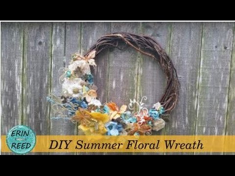 DIY Floral Summer Wreath
