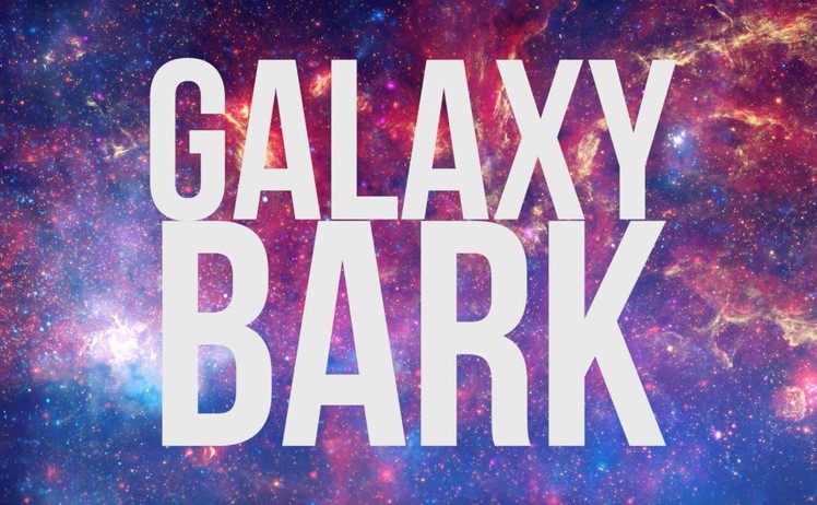 DIY Galaxy Bark (w. Candy Melts)
