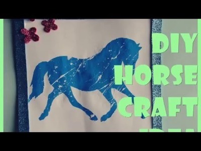 DIY Horse craft idea. Drawing a horse