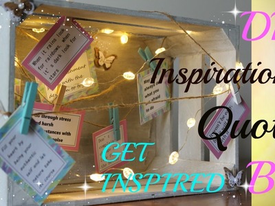 DIY INSPIRATIONAL QUOTES BOX (Perfect decor to brighten the home!)