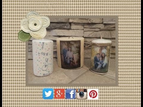DIY Picture Candle