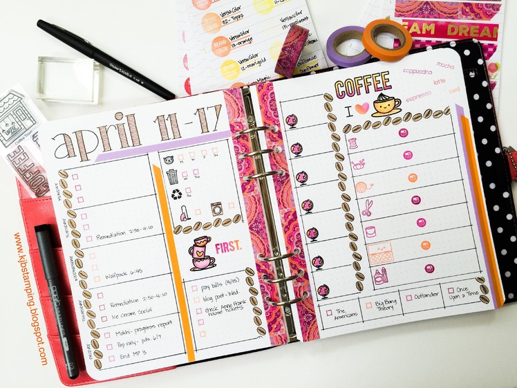 DIY Planner Stamping Plan With Me 4-11 to 4-17