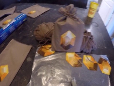 DIY Rupee Zelda Bags. Zelda Birthday Ideas