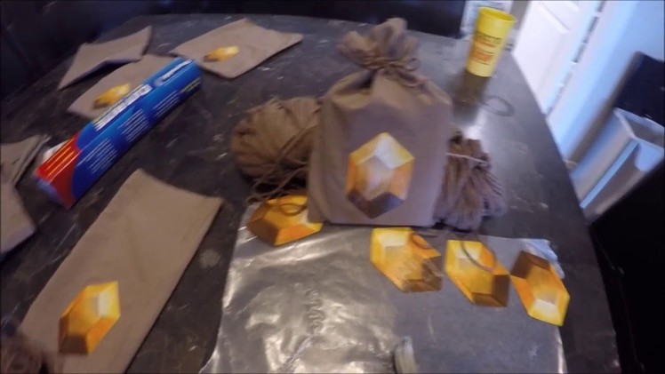DIY Rupee Zelda Bags. Zelda Birthday Ideas