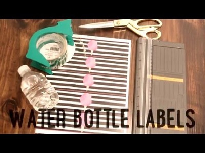 DIY Water Bottle Label