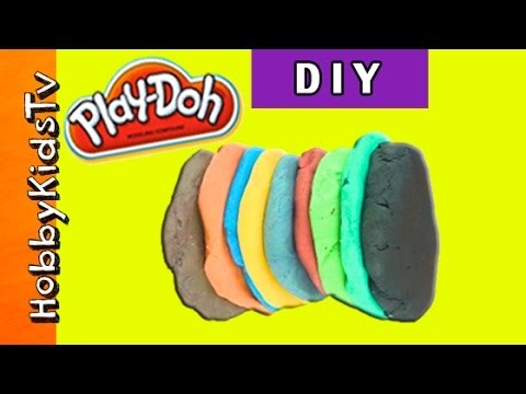 Make Play-Doh NOW! Easy Color Mix + DIY Play Dough w. HobbySue HobbySpider HobbyKidsTV