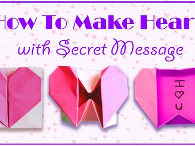 Origami Heart Box with Love Message | DIY Crafts - Ning Ning