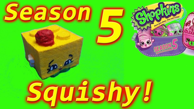 Shopkins Season 5 DIY Squishy Squishies Blocky,cookie swirl c inspired,shopkin videos