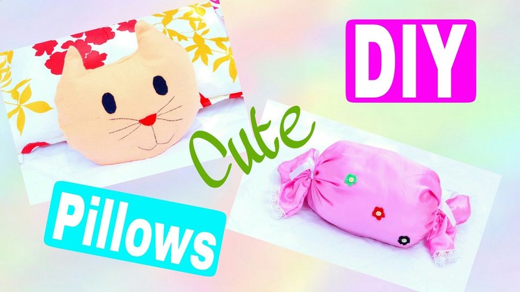 2 Kawaii decorative throw pillows | Cute DIY Room Decor | Style Small World