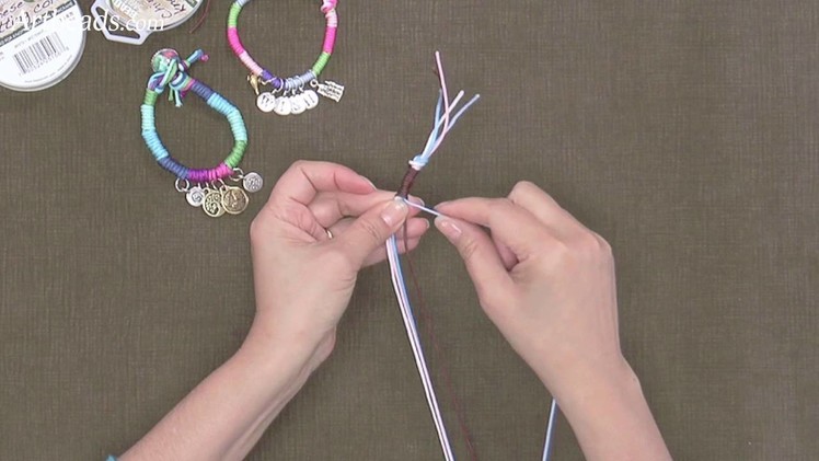 Artbeads Mini Tutorial - Thread Wrapping with Multiple Cords with Cynthia Kimura