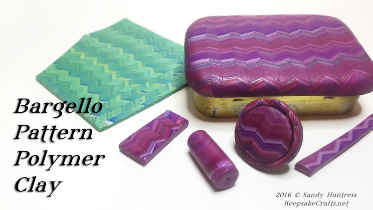 Bargello Pattern-Polymer Clay Tutorial