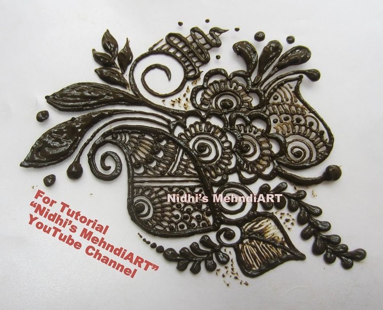 Best Arabic Patch Tattoo Henna Mehndi Design Tutorial