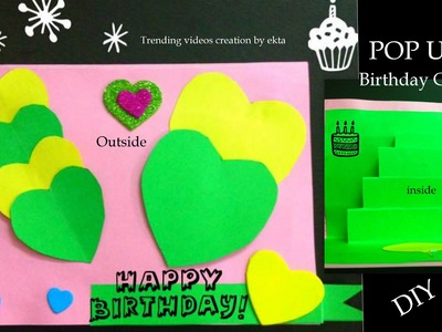 Birthday Card : Paper and Handmade Beautiful | Pop-Up Card Tutorial | Easy DIY Birthday Cards