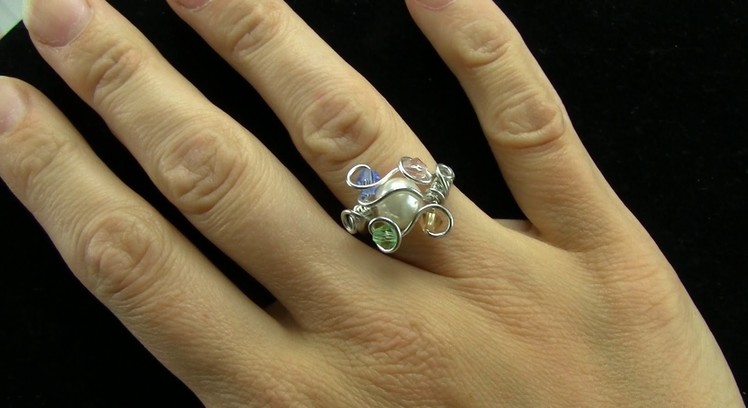 Birthstone Mother's Ring Wire Wrap Tutorial