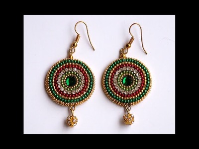 Chandbali ear rings tutorial