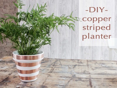 Copper planter DIY