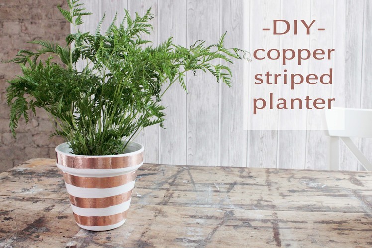Copper planter DIY