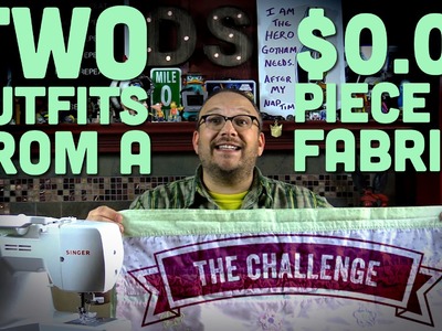 Dad Sews Two Outfits for $0.04? - Dress and Shirt Sewing Challenge