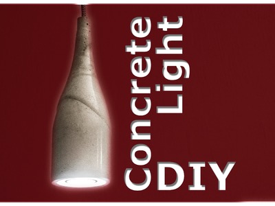 DIY Concrete Lamp. Concrete Pendant Light