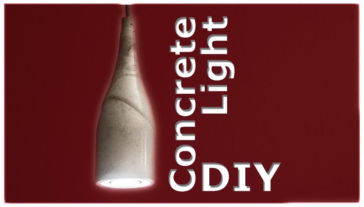DIY Concrete Lamp. Concrete Pendant Light