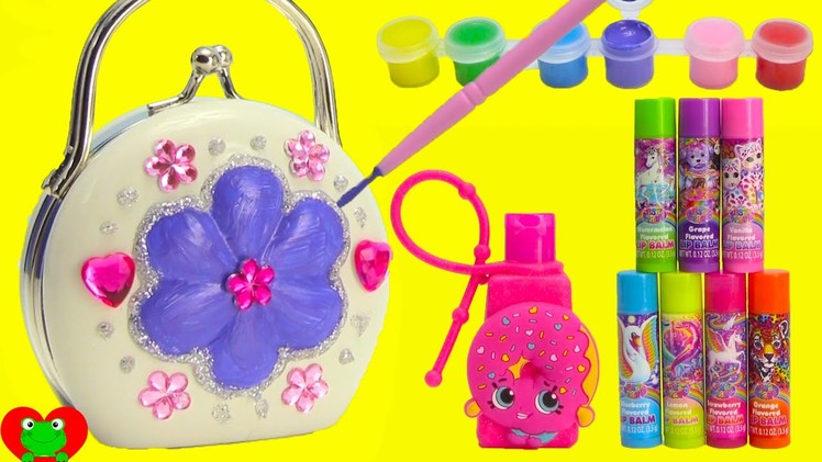 DIY Cosmetics Purse by Melissa and Doug with Lisa Frank Lip Balms and Surprises