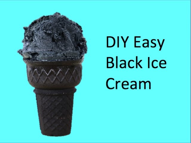 DIY Easy Black Ice Cream