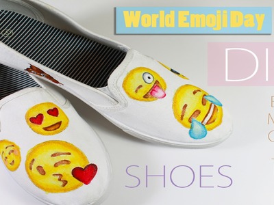 DIY Emoji Shoes - World Emoji Day Collab