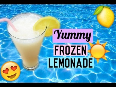 DIY Frozen Lemonade easy VEGAN summer drink | Pintertest Chick fil a inspired homemade