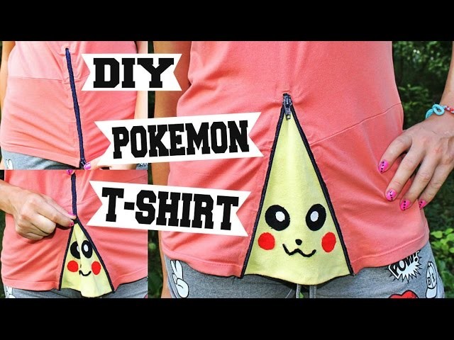 DIY - GO POKEMON T-SHIRT. Kako napraviti pronadji pokemona majicu