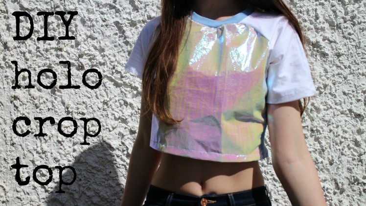 Diy holographic crop top | Unif inspired | Fake it to make it #10