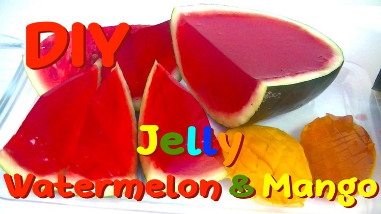 DIY Jelly Gummy Watermelon Mango - How to Make