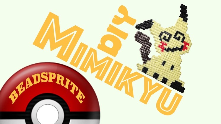 DIY: Mimikyu from Pokemon | Bead Sprites (Perler.Hama.Arktal Beads)