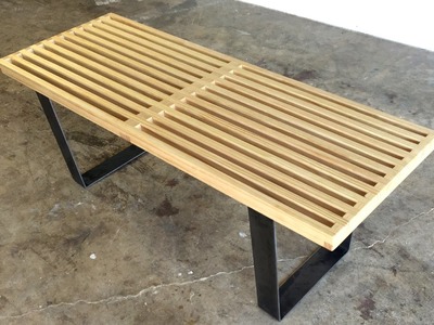 DIY  Modern Slatted Bench | Modern Builds | EP. 40