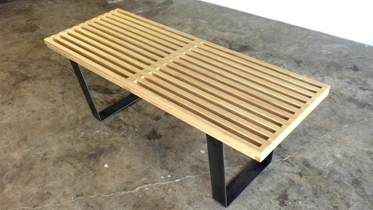 DIY  Modern Slatted Bench | Modern Builds | EP. 40