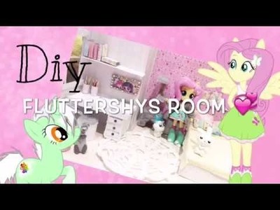 DIY My little pony fluttershy doll room 