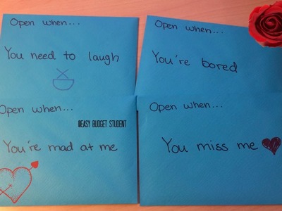 DIY: Open When Letters to boy & girlfriend.best friend etc. (Re-upload)