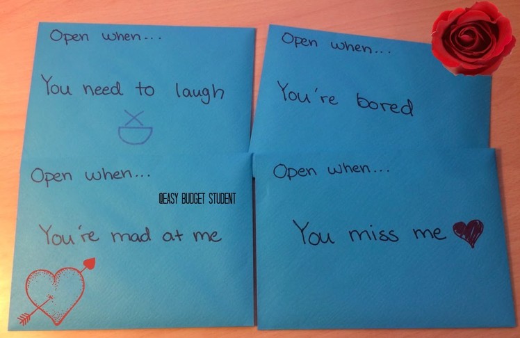 DIY: Open When Letters to boy & girlfriend.best friend etc. (Re-upload)