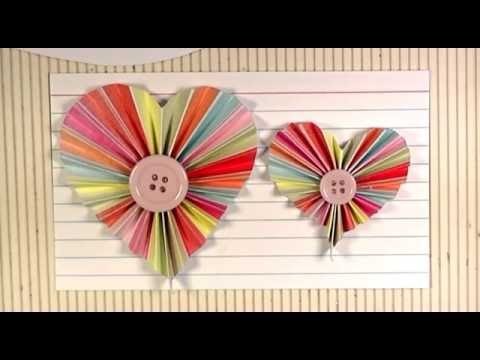 DIY Paper Heart Rosette