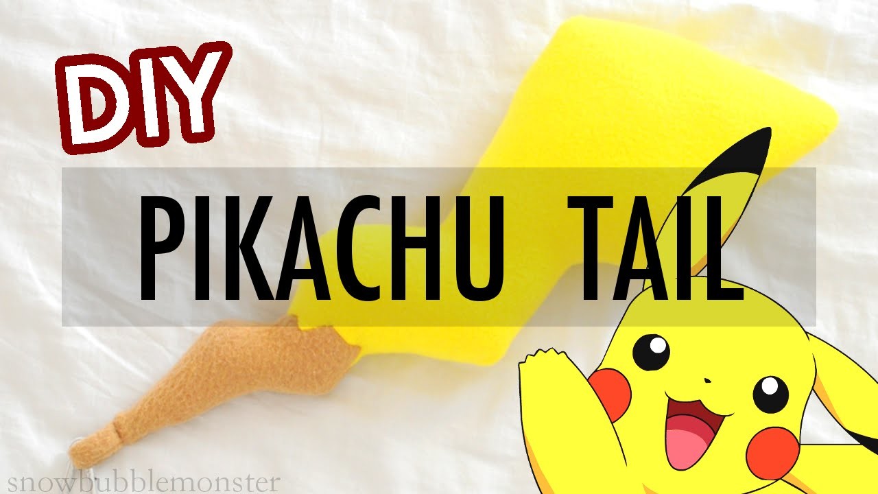 Diy Pikachu Tail Cosplay Fashion Accessory Pokemon Snowbubblemonster
