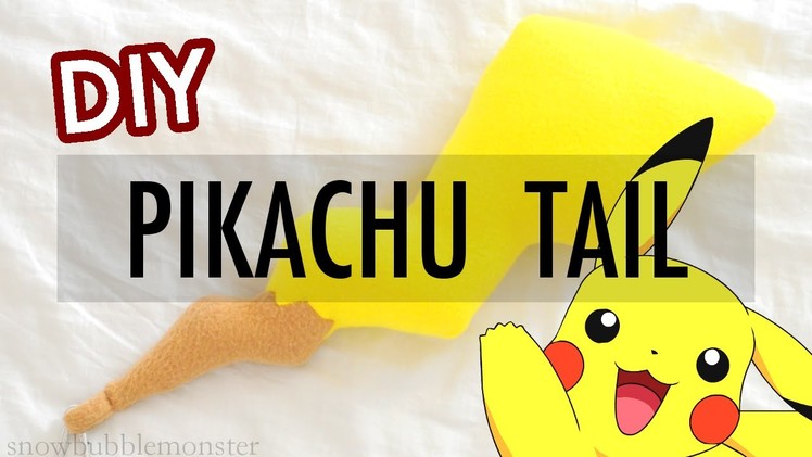【DIY】 『Pikachu Tail』 Cosplay Fashion Accessory 【POKÉMON】 | snowbubblemonster