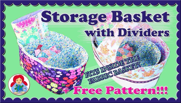 DIY | Storage Basket with Dividers + FREE PATTERN!!! • Sami Doll Tutorials