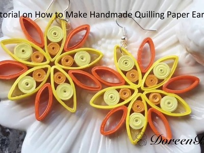 Doreenbeads Jewelry Making Tutorial - How to DIY Quilling Paper Earrings