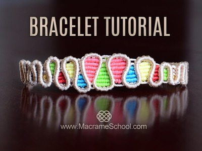 Drops Bracelet TUTORIAL by Macrame School