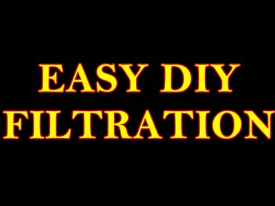 EASY DIY Filter and Water Skimmer
