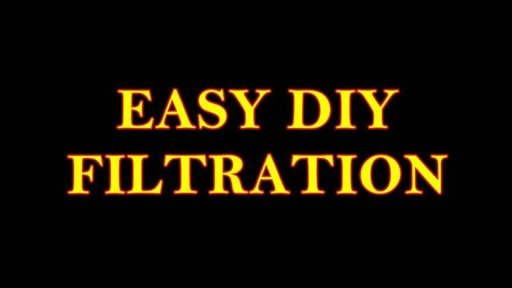 EASY DIY Filter and Water Skimmer