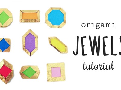 Easy Origami Jewels & Gems Tutorial ♥︎ Crafts ✦ Card Making ♦︎ DIY ★ Paper Kawaii