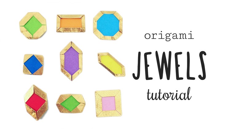 Easy Origami Jewels & Gems Tutorial ♥︎ Crafts ✦ Card Making ♦︎ DIY ★ Paper Kawaii