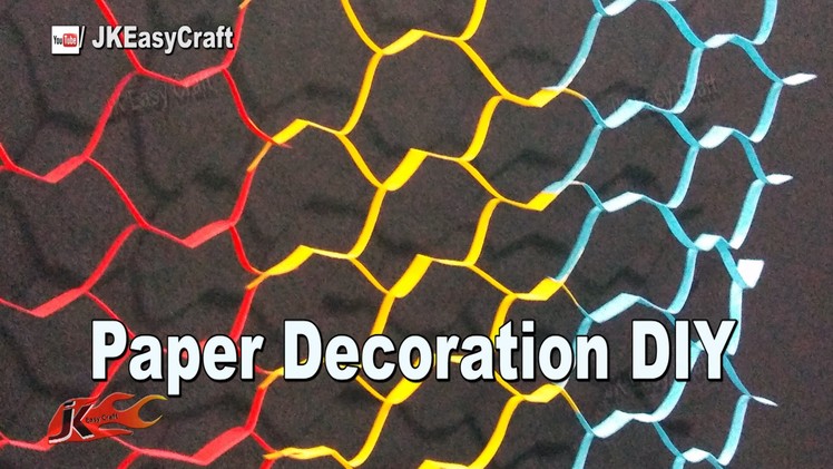 Easy Paper Decorations | #EcoFriendly #GanpatiDecoration  | How to make | JK Eeasy Craft 183